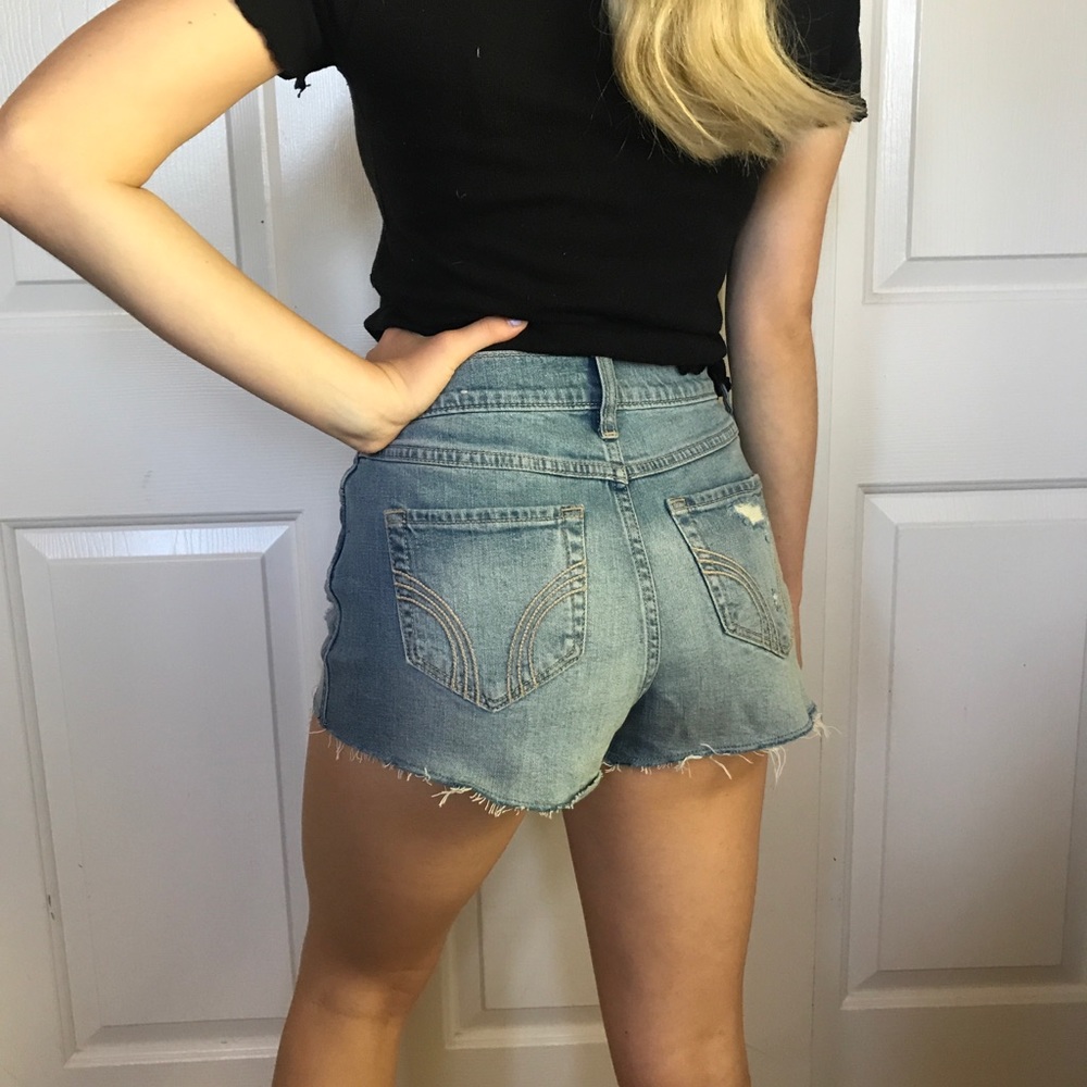 Hollister high-rise jean shorts